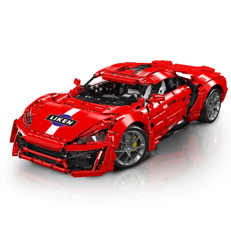 4070+Pcs MouldKing 13190 Lykan Hypersport Dynamic Version Building Blocks Set - Super Sports Car Model Kit for Adults & Teens - Perfect for Collectors, Gifts & Home Decoration