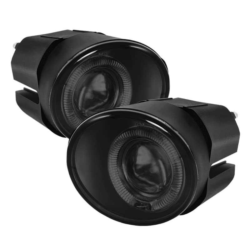 Spyder Auto 5070463 Black/Smoke Projector Style Fog Lights - High Performance Off-Road & Night Driving Visibility Enhancement