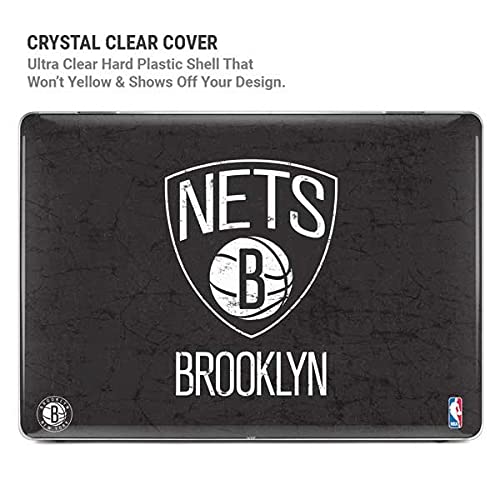 Official NBA Brooklyn Nets Distressed Design Skin & Case for MacBook Pro 13-inch M1 (2021) - Perfect for Work, School & Travel Protection