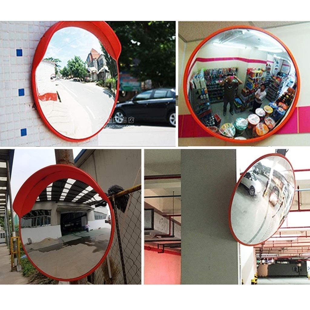 45cm Convex Security Mirror - Indoor & Outdoor Anti-Theft Traffic Monitor for Driveway, Warehouse & Retail Store Safety