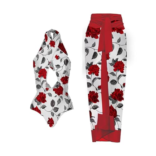 Red Floral Print