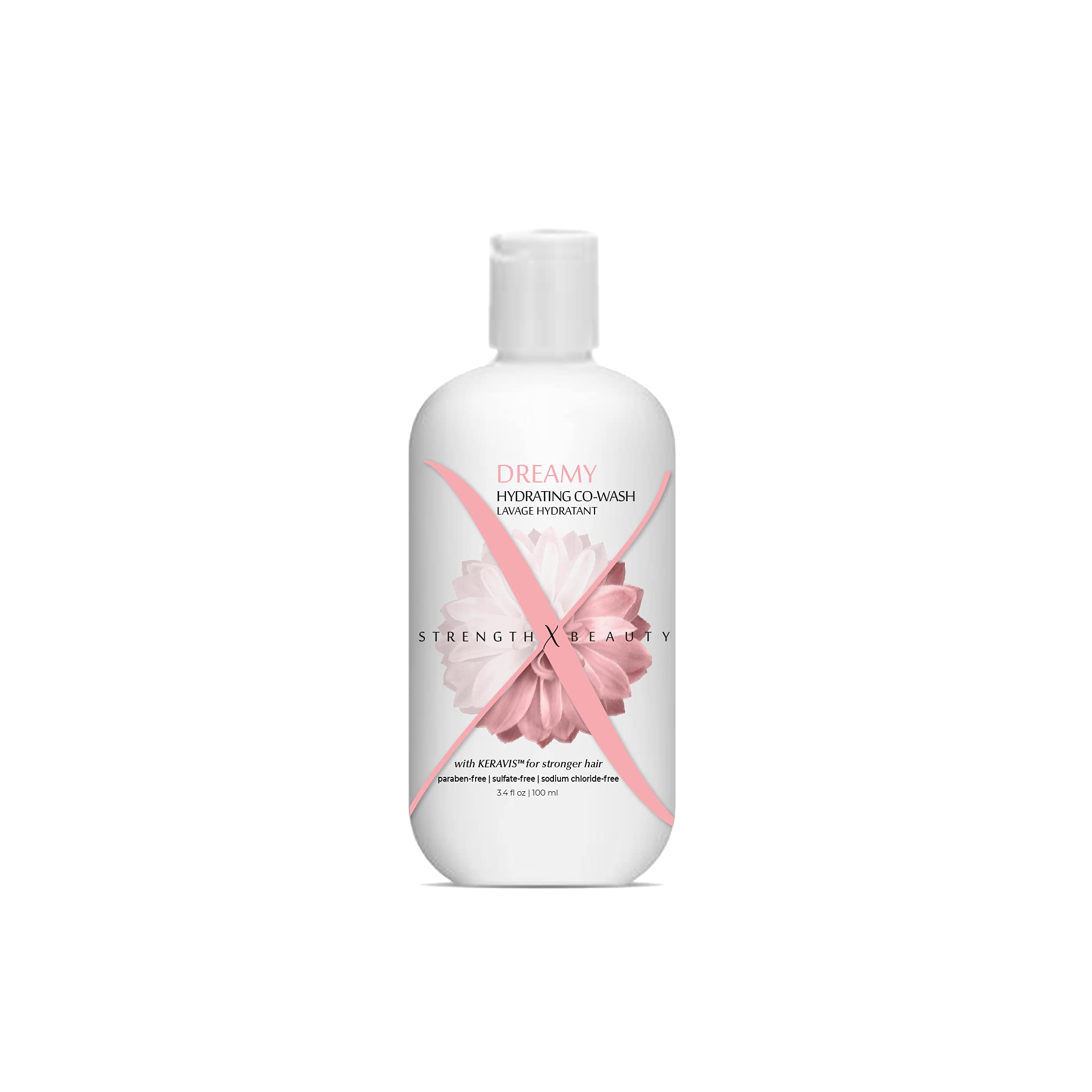 DREAMY Hydrating Co-Wash 3.4 oz Travel Size - Sulfate Free Moisturizing Hair Cleanser for Curly & Dry Hair | Perfect for Vacation & Gym Bag