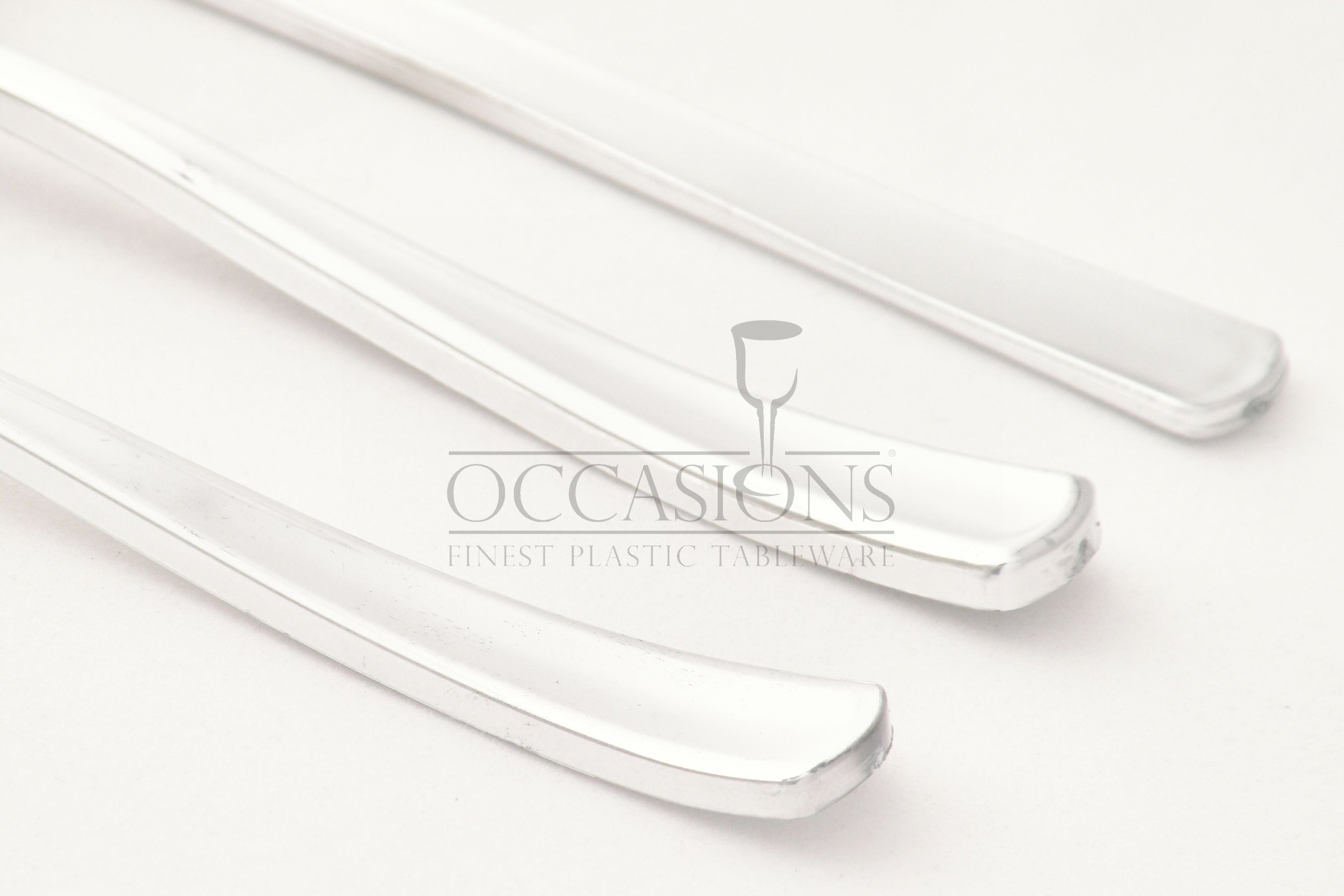 Disposable Plastic Plates & Silverware Combo for Weddings & Parties - 9'', 7.5'', 6'' Sizes (60-Pack, White with Silver Rim) - Perfect for Birthday Celebrations, Baby Showers & Catering Events
