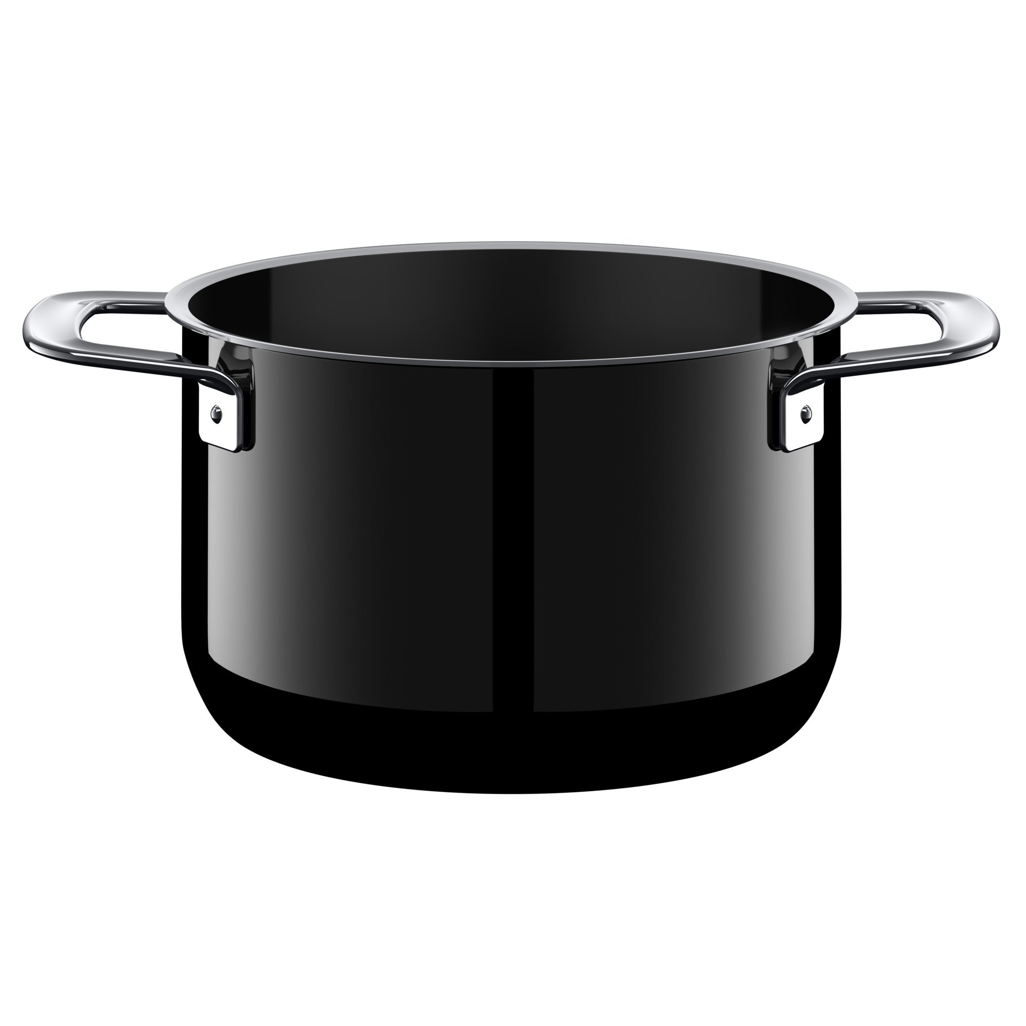 Premium Silit Black Zeno Saucepan with Metal Lid - 24cm Diameter, 6.4L Capacity (32x27x21cm) - Silargan Ceramic Coating, Induction & Dishwasher Safe - Perfect for Soups, Stews & Pasta Cooking