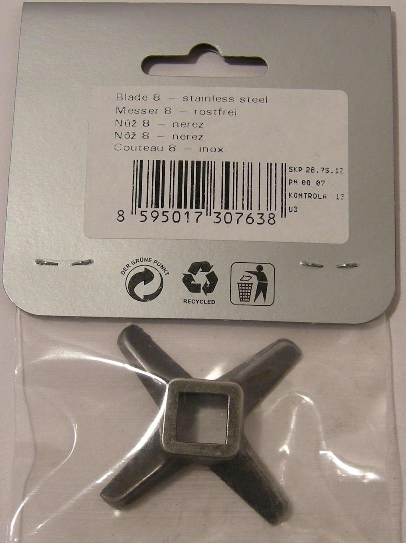 Premium Stainless Steel Mincer Cutting Knife - High-Quality Meat Grinder Blade for Home Kitchen & Butcher Shop - Perfect for Ground Beef, Sausage & Food Prep
