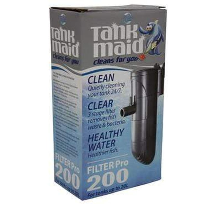 Blue Planet Tank Maid Internal Filter Pro 200 (20L) - Aquarium Submersible Water Filter for Fish Tanks - Ideal for Small to Medium Freshwater & Saltwater Aquariums