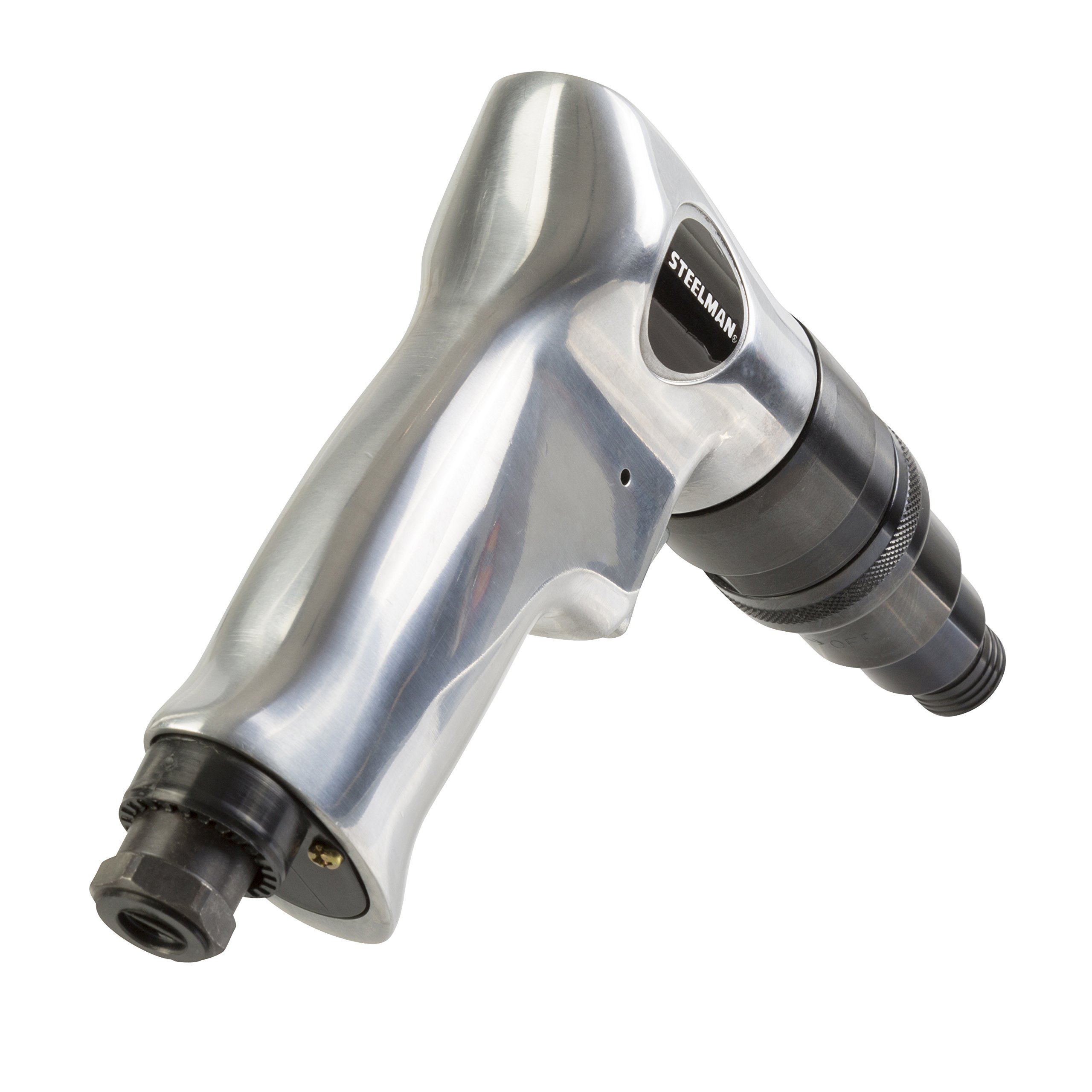 Steelman 1804 1/4-Inch Positive Clutch Reversible Air Screwdriver - Professional Pneumatic Tool for Automotive Repair & Woodworking Projects