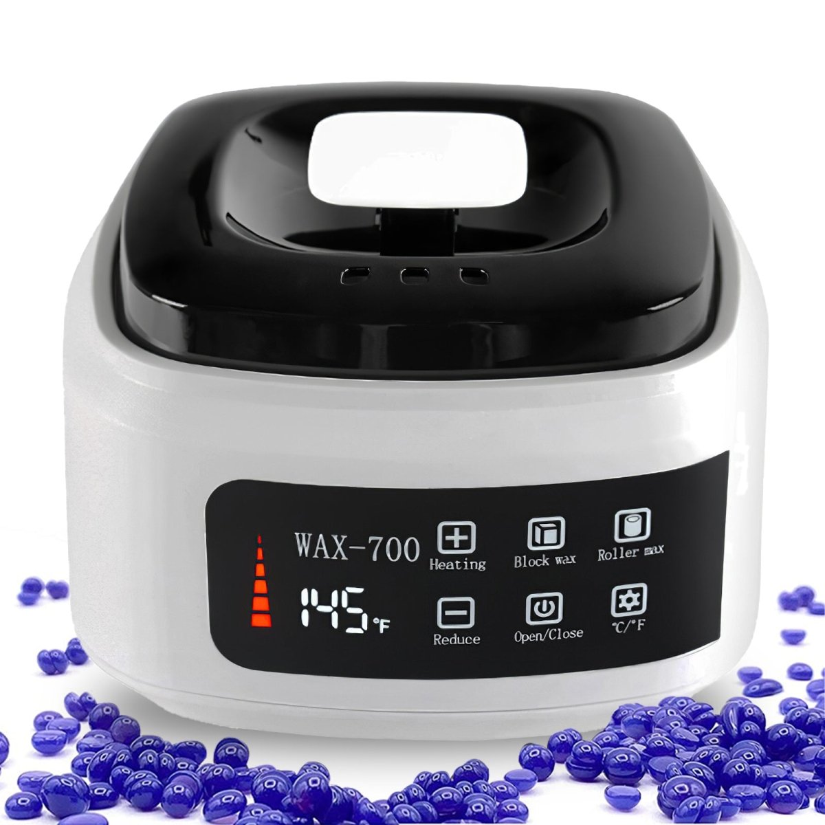 Professional Wax Warmer with LED Display - Hair Removal Wax Heater for Salon & Home Use - Perfect for Eyebrows, Legs, Bikini & Facial Hair Removal