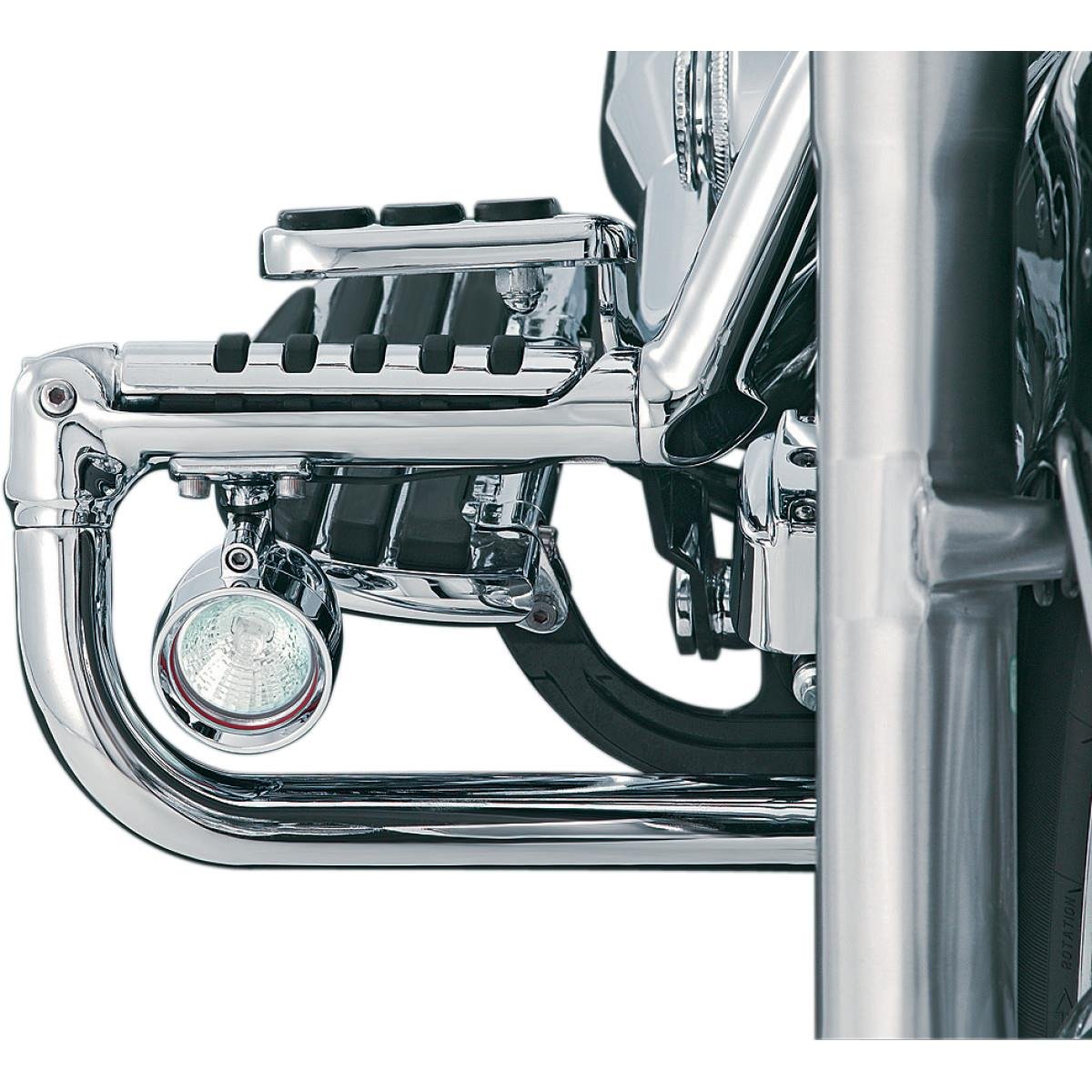 Kuryakyn Engine Guard Mounted LED Driving Lights for Motorcycles - High Visibility Safety Lights for Night Riding & Off-Road Adventures