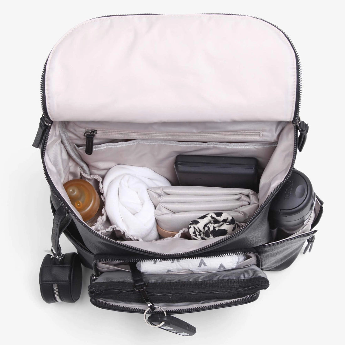 Vanchi Vegan Frankie Everyday Backpack - Lightweight Durable Laptop Backpack for Work & Travel, Water-Resistant Black Daypack - Perfect for Commuting, School & Outdoor Adventures