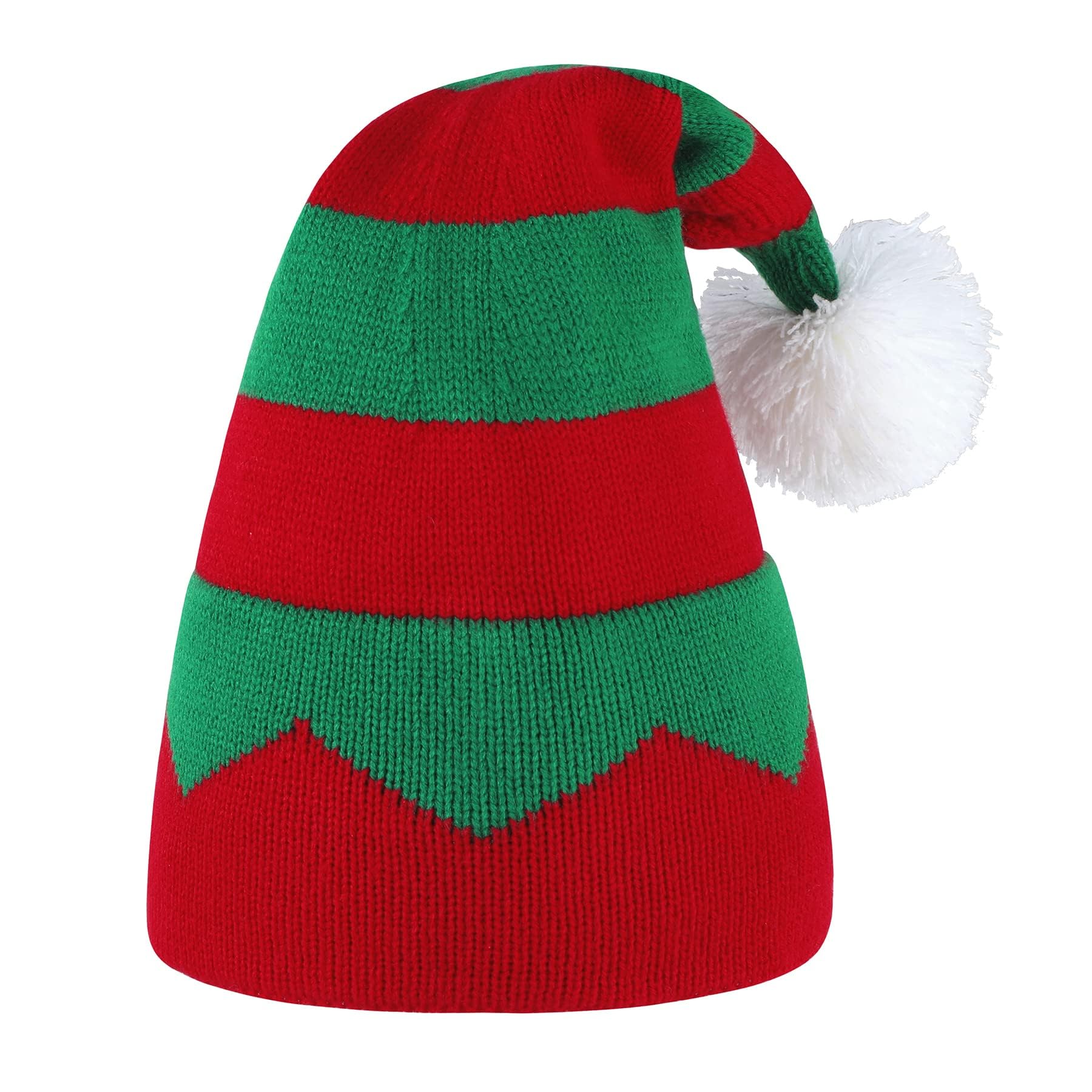 Zando Santa Hat for Adults - Warm Christmas Beanie for Women & Men - Winter Holiday Party Hat - Perfect for Christmas Parties, Family Gatherings & Festive Photos
