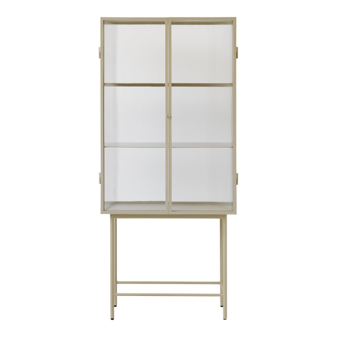Ferm Living Haze Showcase - Modern Glass Display Cabinet for Home Decor | Perfect for Living Room, Bedroom & Office Organization