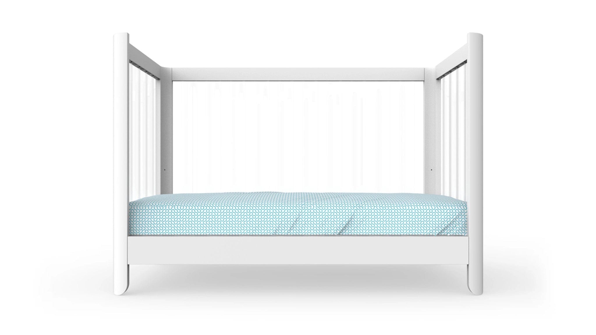 Spot On Square Reverie Crib - Modern Baby Crib with Convertible Design, Safety Rails & Adjustable Mattress Height | Perfect for Nursery, Bedroom & Daycare Use