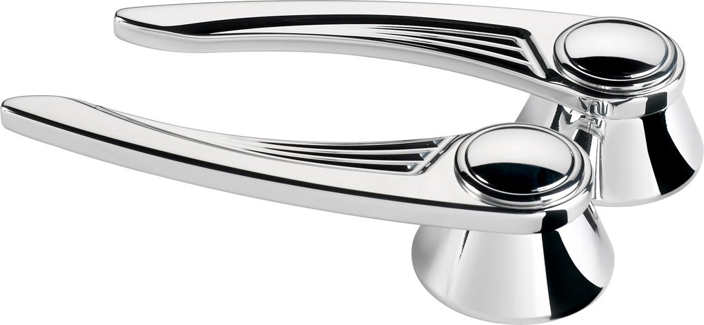 Billet Specialties 45425 Ball Milled Chrome Door Handle for GM Vehicles 1948 & Older - Classic Car Restoration & Hot Rod Customization Accessory