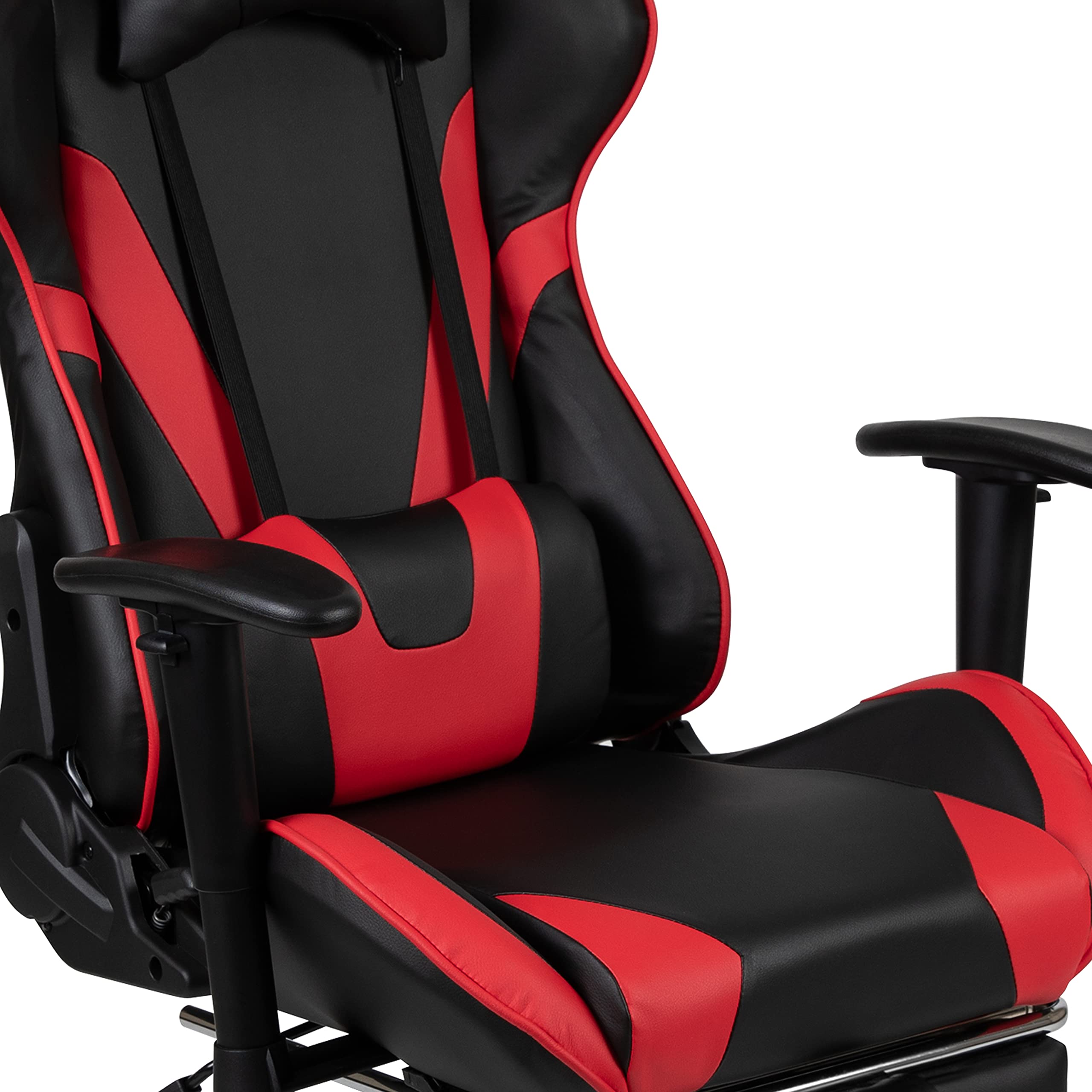 Premium Black Gaming Desk & Chair Set with Cup Holder, Headphone Hook & Monitor Stand - Ergonomic PC Gaming Setup for Home Office & Streaming Stations