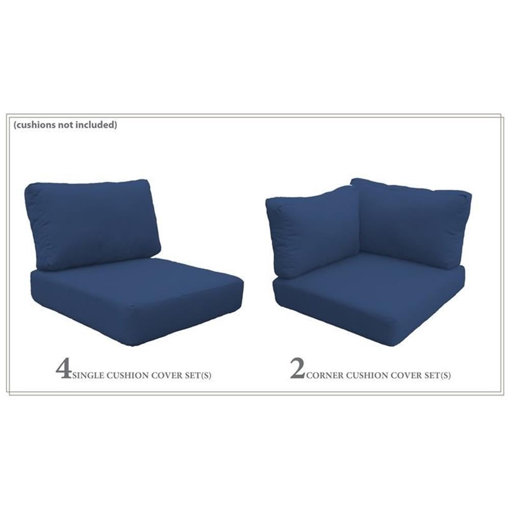 TK Classics Navy Blue Outdoor Furniture Cover Set for BARBADOS-07c Chaise Lounge - Waterproof, UV Resistant Patio Chair Protector (Cushions Not Included) - Perfect for Poolside, Deck, and Garden Use