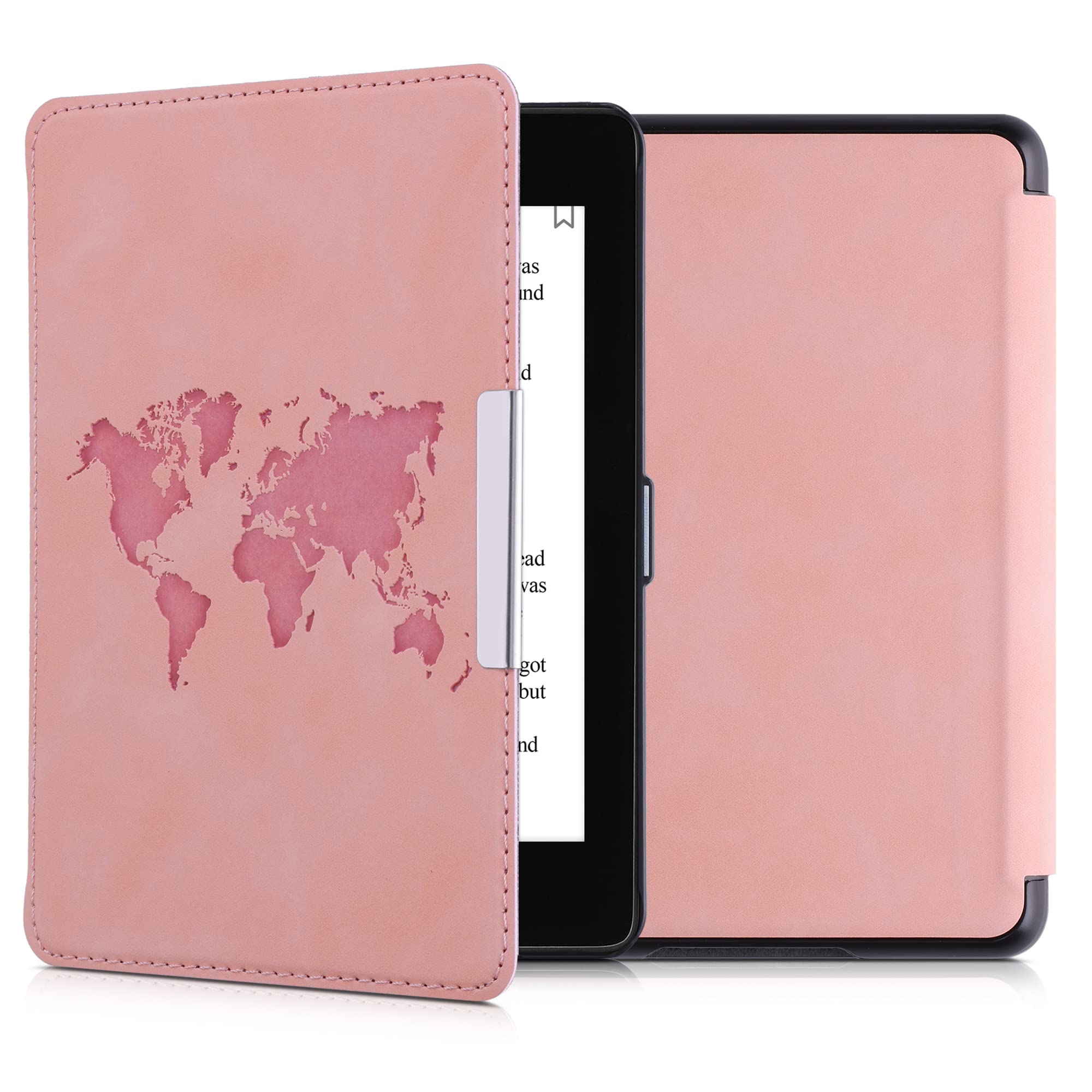 kwmobile Protective Case for Amazon Kindle Paperwhite (10th Generation - 2018) - Lightweight eReader Cover with Travel-Friendly Design in Dusty Pink | Perfect for Reading, Commuting, and Travel Accessories
