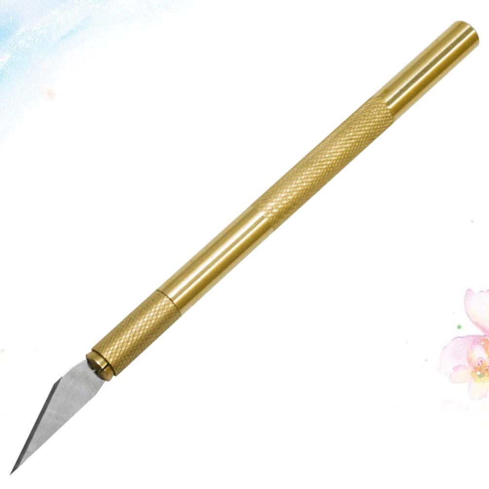 25/45 Degree Double-Edged Precision Craft Knife Set - Woodcarving, Sculpting & DIY Art Tool for Scrapbooking, Stenciling & Hobby Projects (Yellow) | Perfect for Detailed Cutting, Crafting & Woodworking