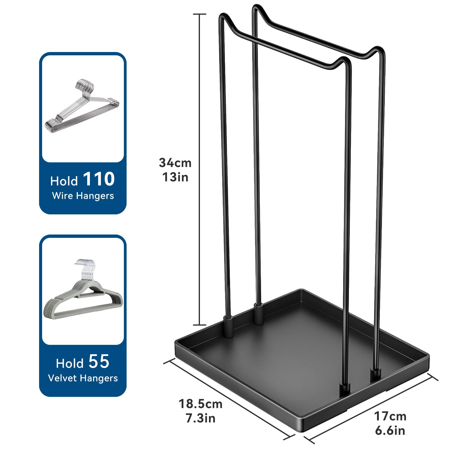 Space Saving Clothes Hanger Organizer - Heavy Duty Hanger Stacker Stand for Closet Storage | Perfect for Small Spaces, Dorm Rooms & Laundry Organization