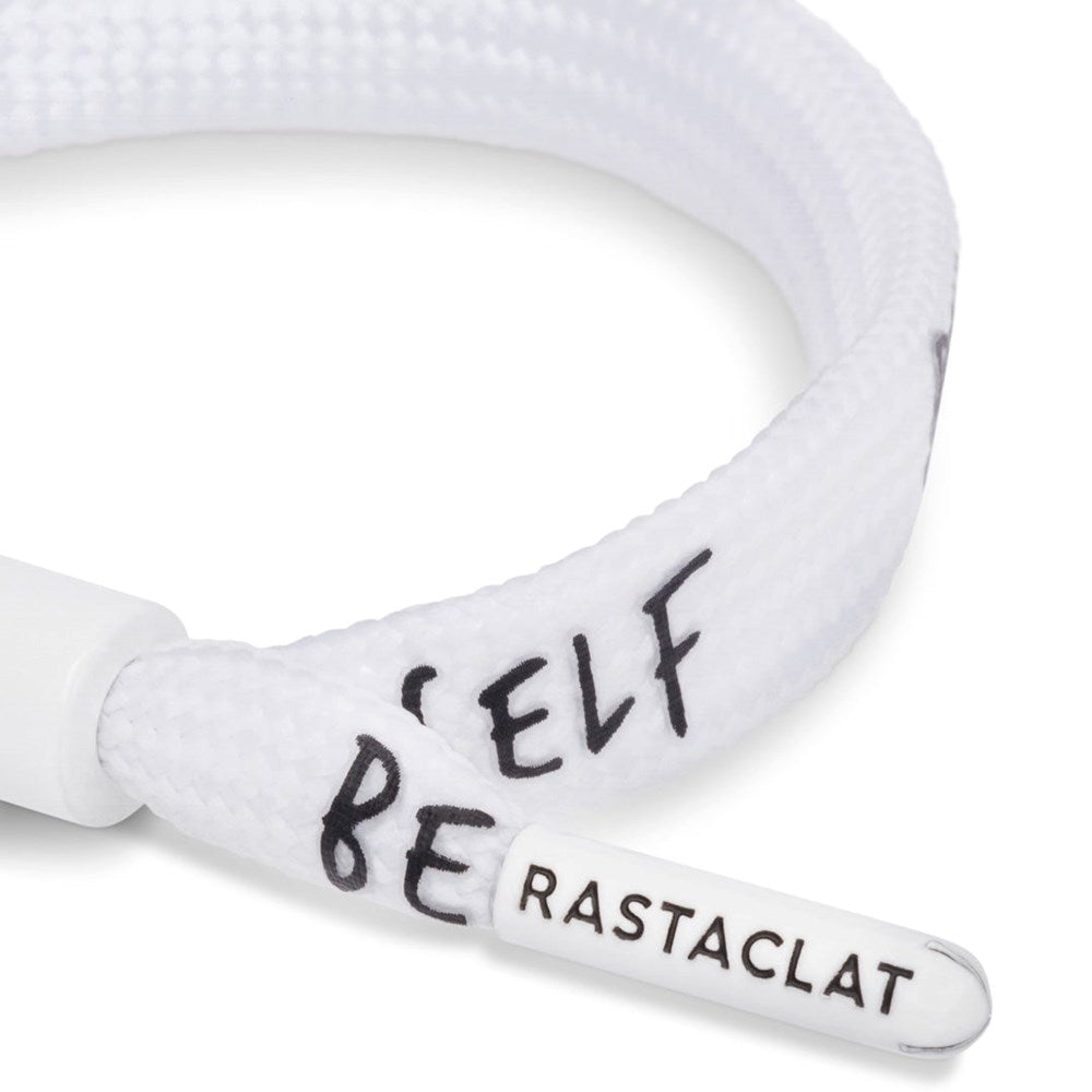 Rastaclat Believe White Bracelet - Adjustable S/M Size for Men & Women - Perfect for Sports, Fitness & Everyday Wear