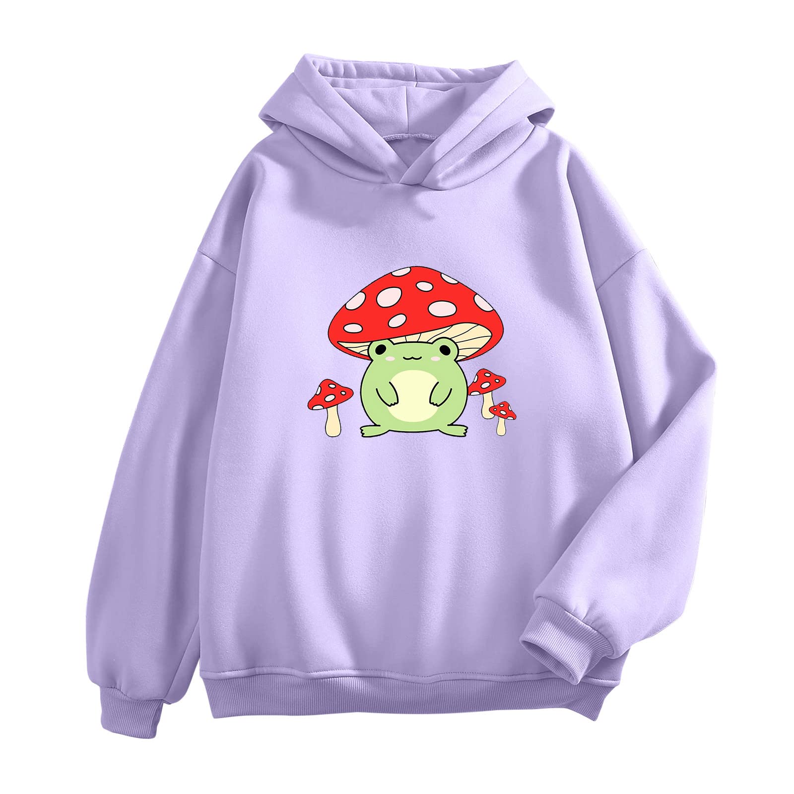 Women's Cute Frog Print Long Sleeve Zip Up Hoodie - Soft Casual Pullover Sweatshirt for Women - Perfect for Lounge Wear, Street Fashion & Outdoor Activities