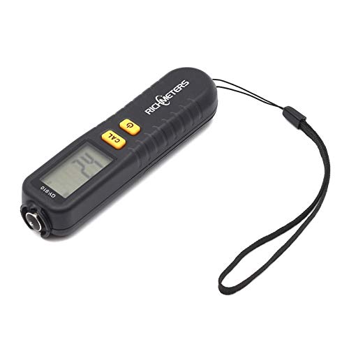 WUZHOUAME Digital Coating Thickness Gauge - 1 Micron Accuracy, 0-1300 Range for Car Paint & Film Measurement (FE/NFE) | Multimeter Cables GY910 | Perfect for Automotive Repair, Body Shops & Industrial Quality Control