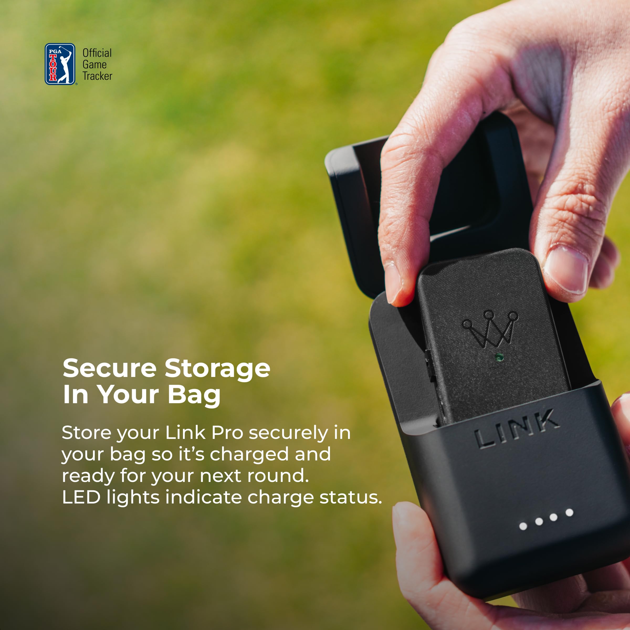 Arccos Link - Wireless Golf Swing Tracker | Phone-Free Golf Performance Monitor | Compatible with Arccos Smart Sensors & Smart Grips | Perfect for On-Course Game Analysis & Practice Sessions