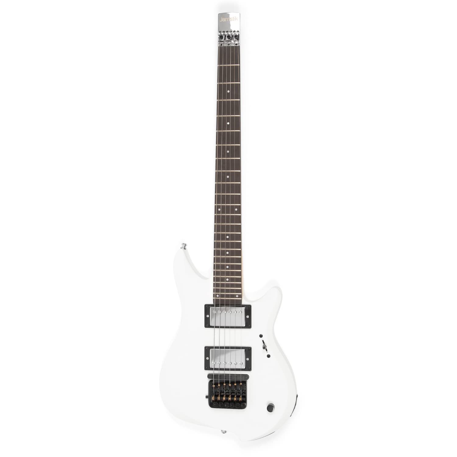 Jamstik Studio MIDI Guitar (White Matte) - Portable Electric Guitar for Music Production, MIDI Controller for DAWs, Perfect for Home Recording & Live Performances