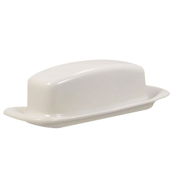 White Butter Dish with Lid - Matte White Ceramic Butter Keeper for Freshness | Perfect for Dining Tables, Breakfast Spreads, and Kitchen Countertop Storage