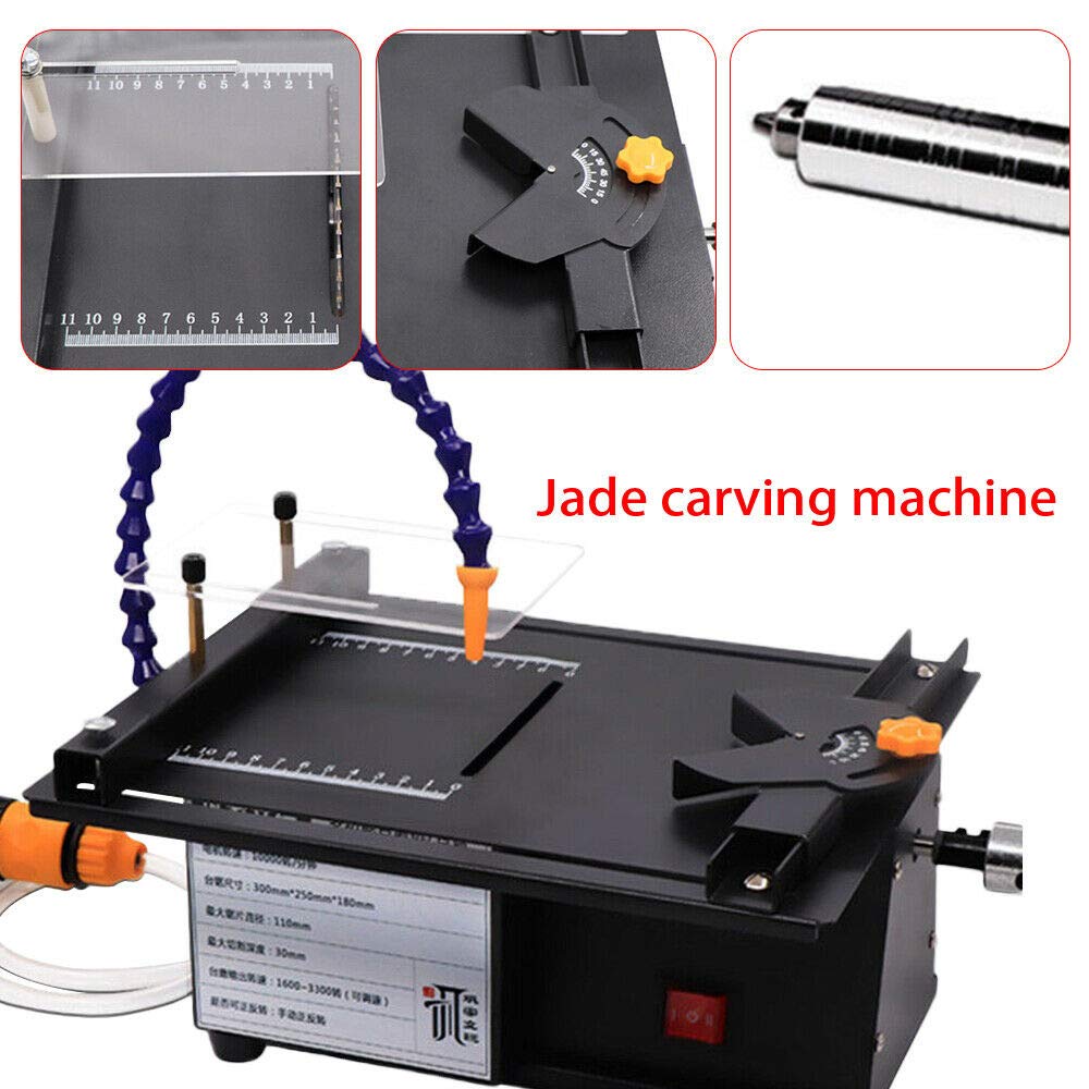 Electric Gem Engraving Machine - 10000RPM 7-Speed Adjustable Jewelry Engraver for Jade, Wood & Stone Carving - Professional Gemstone Polisher & Grinder Kit for Rock Cutting, Milling & Drilling | Perfect for Jewelry Making, DIY Crafts & Stone Art Projects
