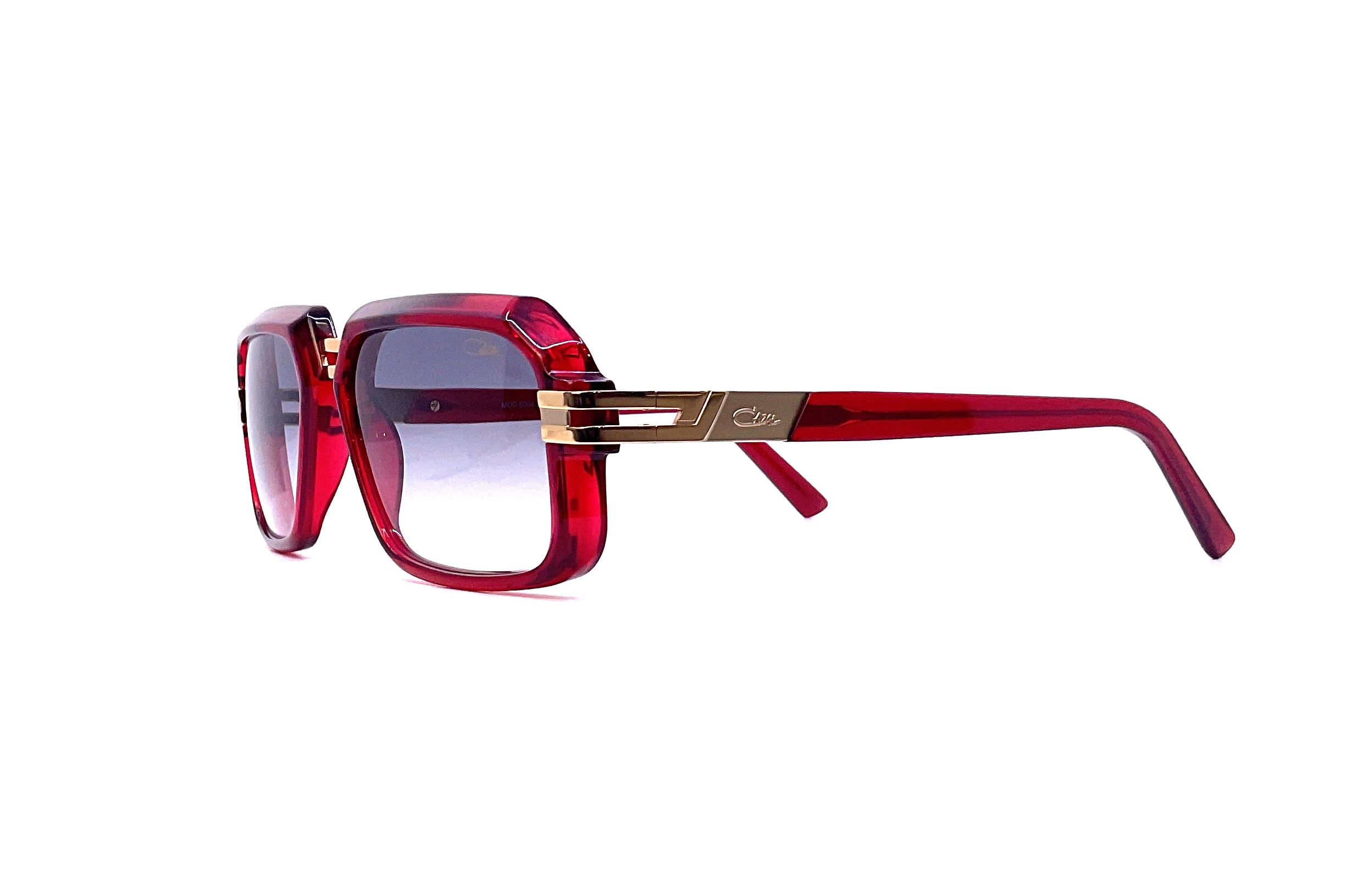 Cazal 6004/3 Sunglasses - Red/Gold Frame with UV Protection - Stylish Retro Aviator Sunglasses for Men & Women - Perfect for Driving, Travel, and Outdoor Activities