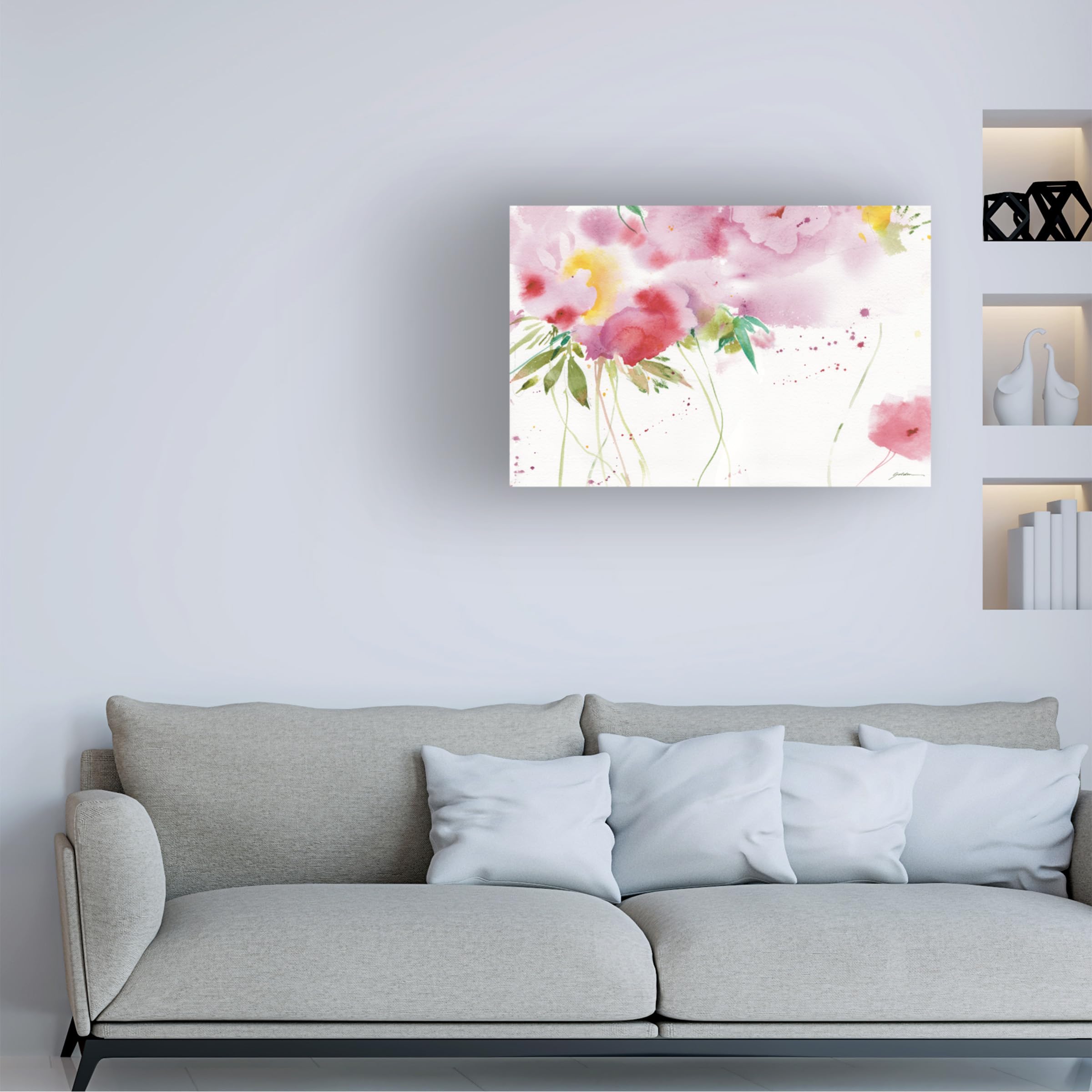 Trademark Fine Art 'Reaching For The Sky' Canvas Wall Art Print by Sheila Golden - Modern Home Decor for Living Room, Bedroom & Office