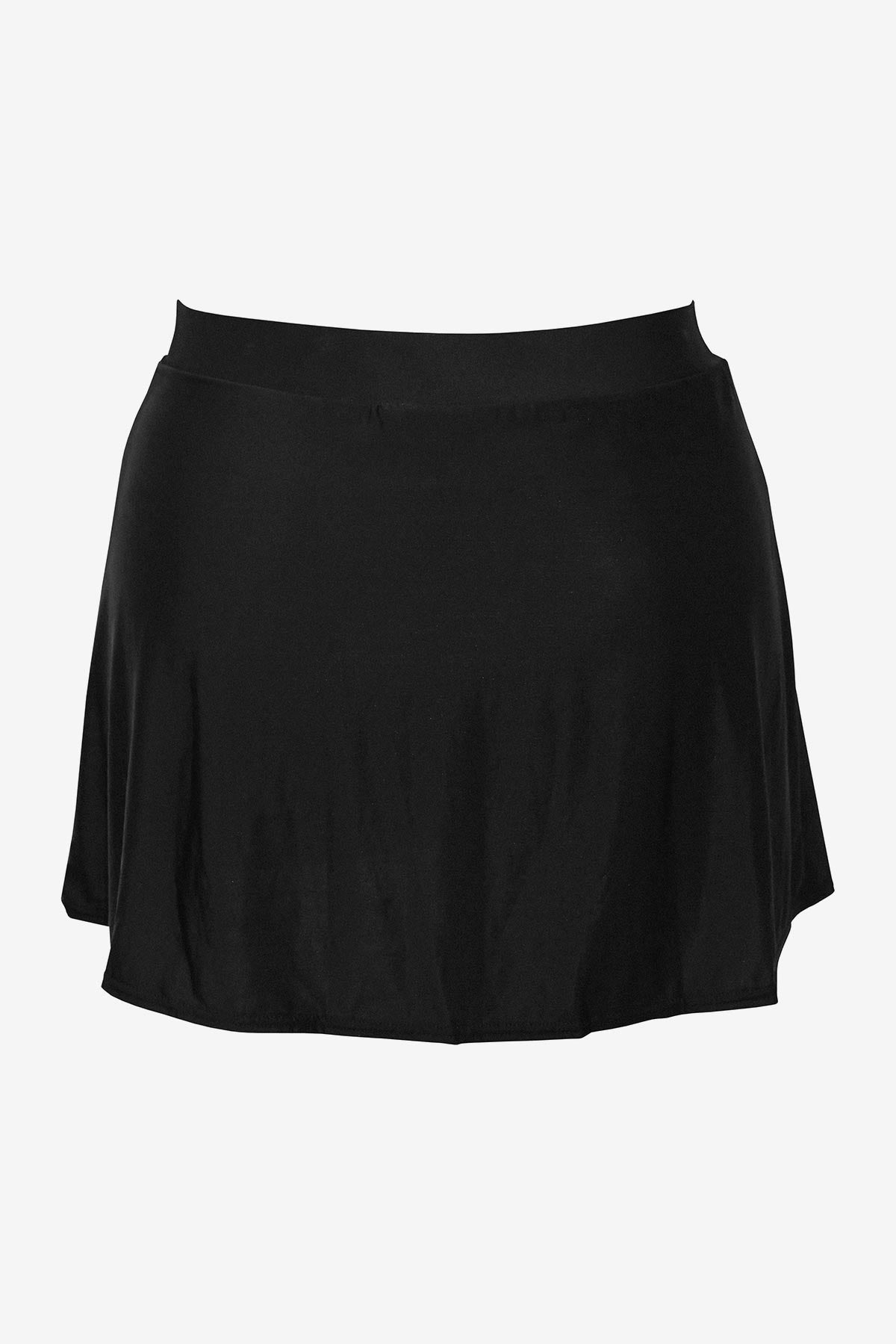 Plus Size Swim Skirt Bottom - High Waisted Swim Skirt for Women, Black Flounce Swimwear Cover Up - Perfect for Beach, Pool & Vacation