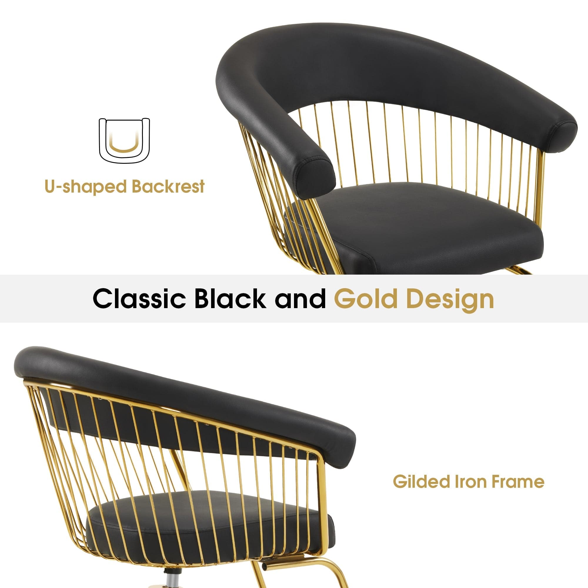 Premium AURA Salon Chair - Ergonomic Styling Chair for Hairdressers & Barbers - Perfect for Salons, Barber Shops & Home Use
