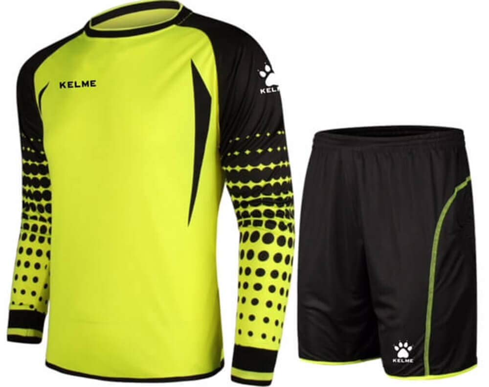 KELME Professional Soccer Goalkeeper Jersey Set - Padded Goalie Shirt, Shorts & Socks for Men & Youth - Breathable Football Uniform for Training & Matches (Adult/Kids Sizes) - Perfect for Practice, Games & Tournaments