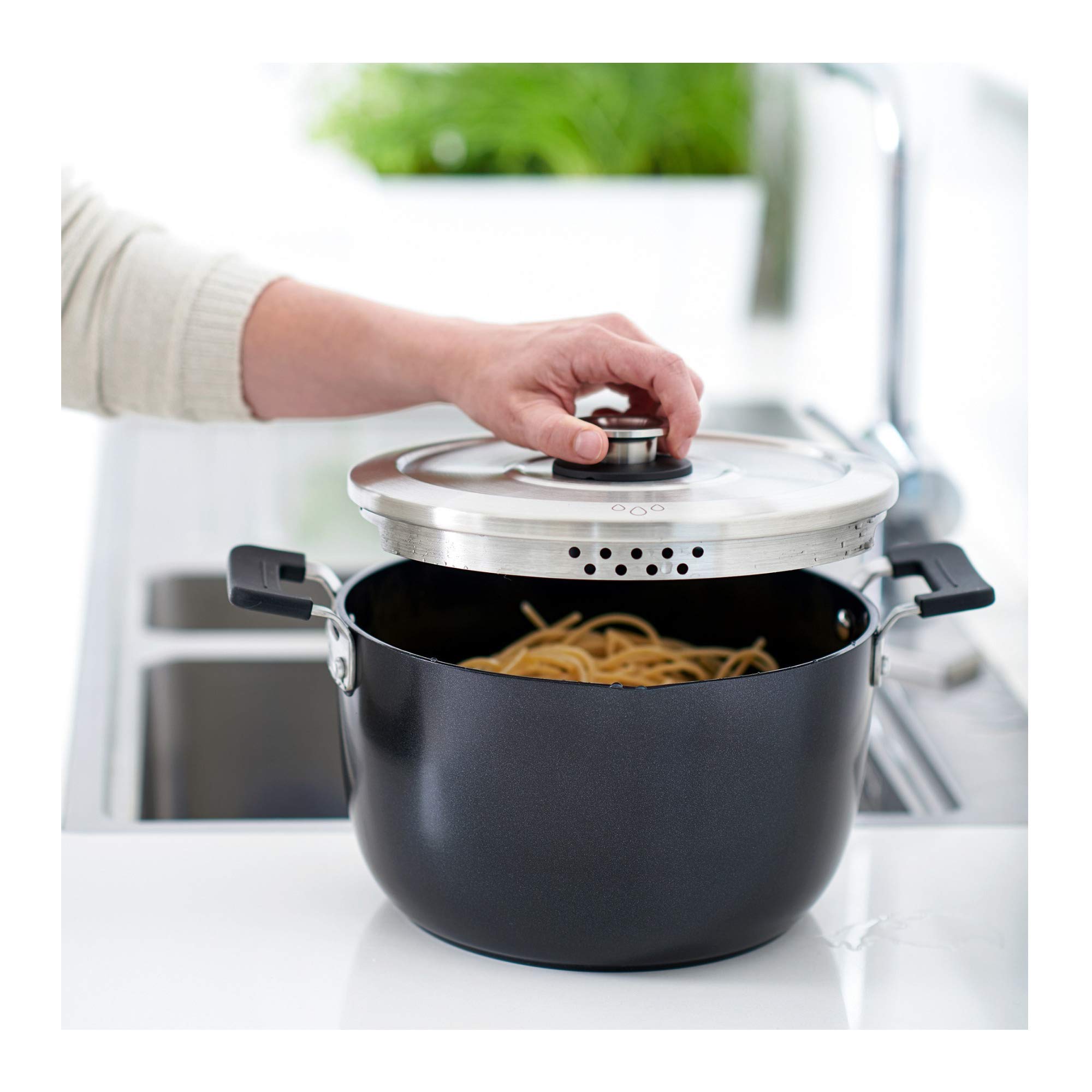 GreenPan Levels Essentials 13-Piece Nonstick Cookware Set - Ceramic Coated Pots and Pans for Healthy Cooking - Perfect for Frying, Boiling, Baking & Everyday Meal Prep in Modern Kitchens