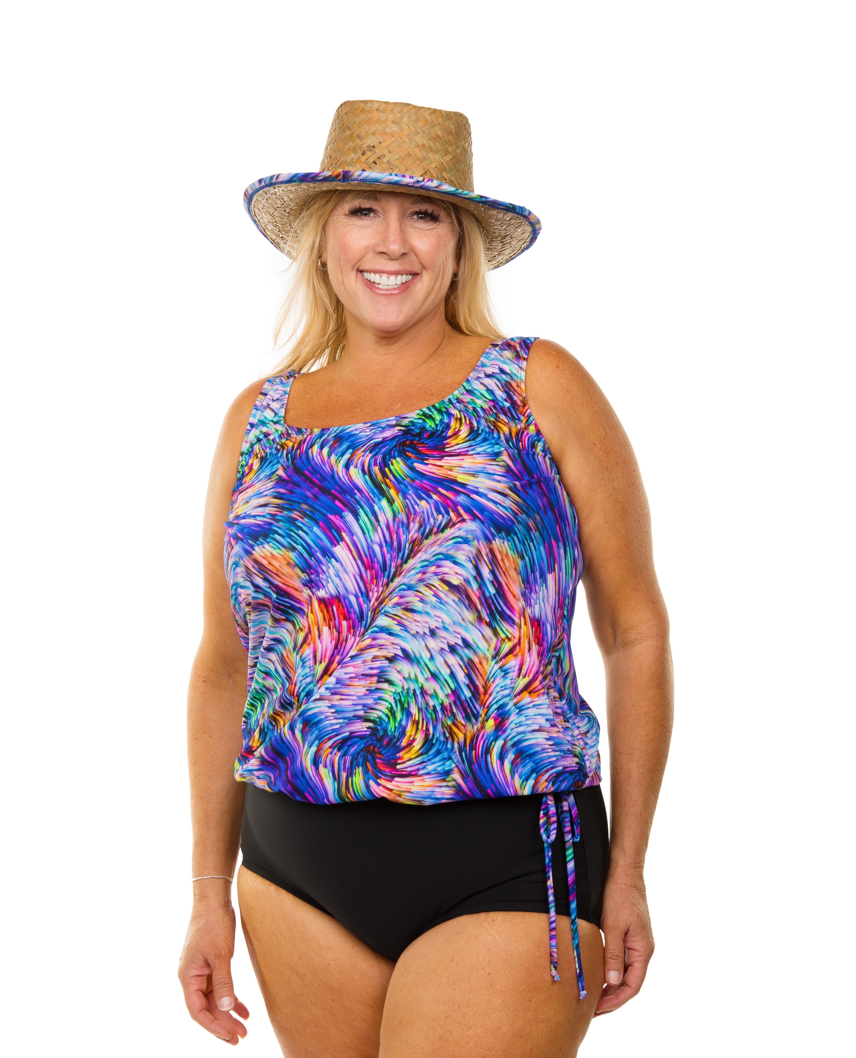 Women's Wear Your Own Bra Rainbow Waves - Comfortable & Supportive Lingerie for Everyday Wear, Beach, and Special Occasions