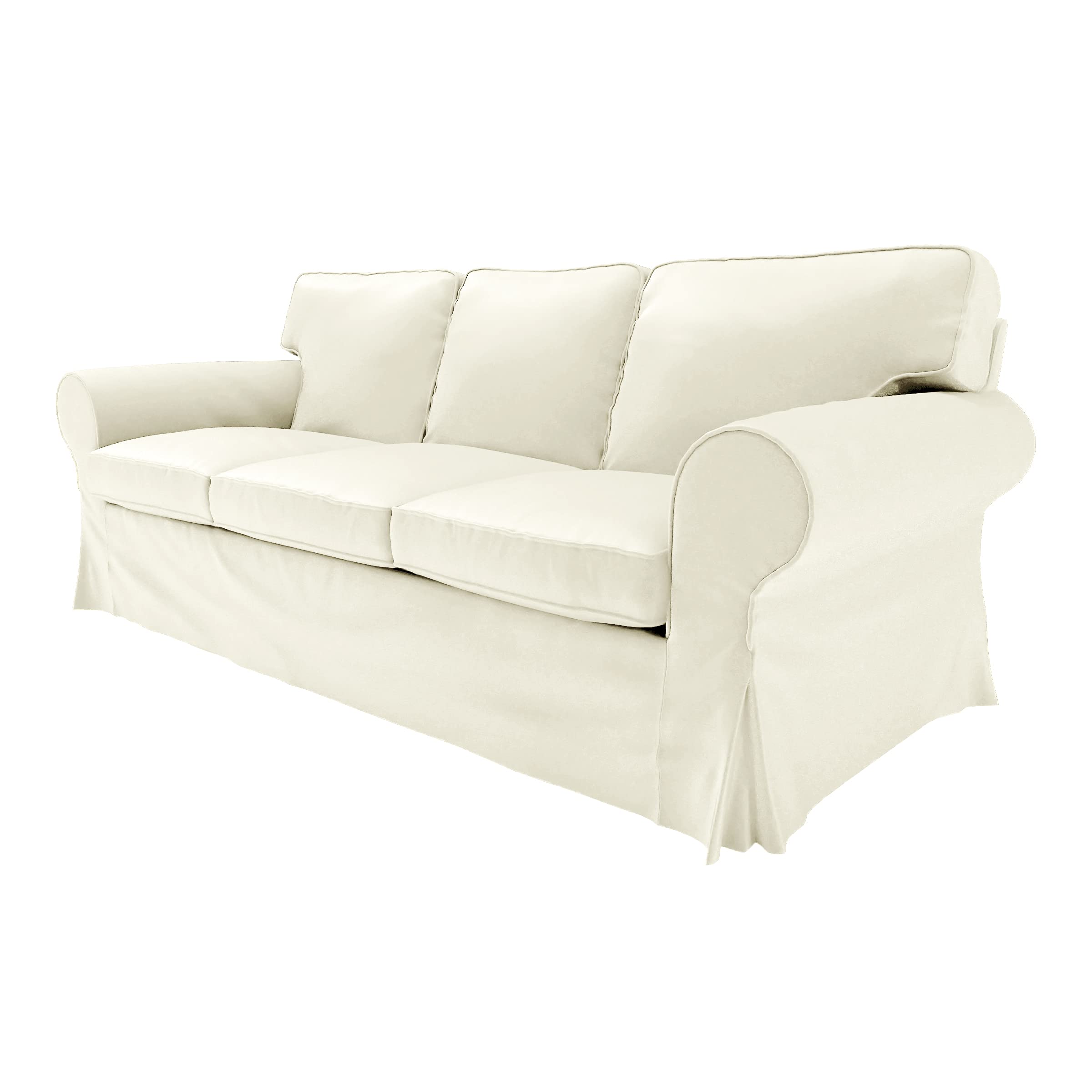 Premium Sofa Cover for IKEA EKTORP 3-Seat Sofa (85.8 Inch) - Stretchable Couch Slipcover with Non-Slip Design - Perfect for Living Room, Family Room & Home Decor Protection (3-Seater, KL1)