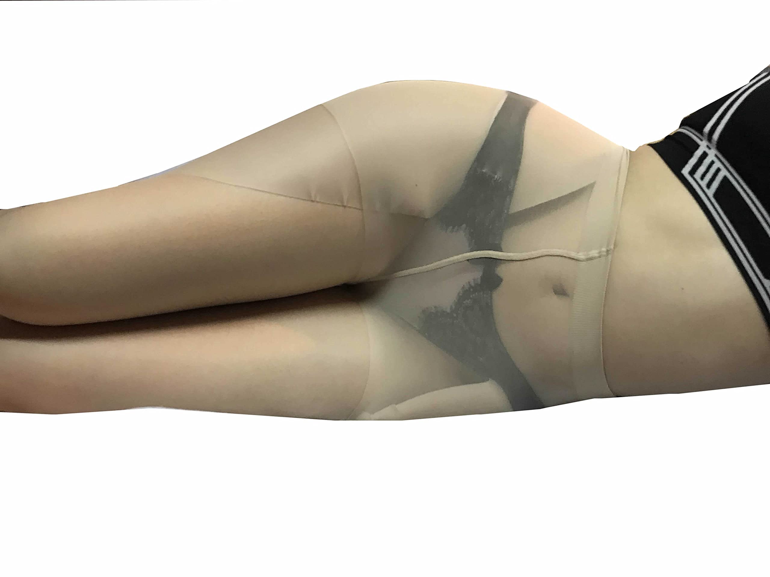 BIMEI 2PS Self-Adhesive Thigh & Hip Pads for Body Shaping - Lift & Enhance Curves - Crossdressing & Cosplay Accessories (Medium, Black) - Perfect for Costume Parties, Drag Shows & Everyday Wear