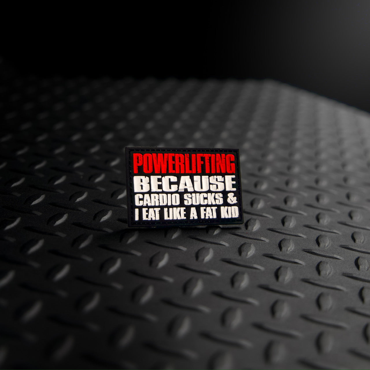 Powerlifting Cardio Sucks Funny Gym Workout Iron Patch - Perfect for Weightlifting, Bodybuilding & CrossFit Enthusiasts