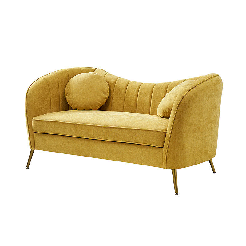 Emilio Contemporary Tufted Back Loveseat - Elegant & Comfortable Small Sofa for Living Room, Bedroom or Office - Perfect for Relaxing & Entertaining Guests