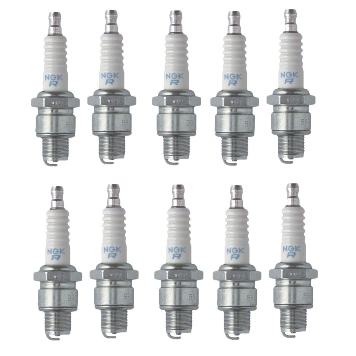(10-Pack) NGK BR6HS Spark Plugs (Stock #3922) - High Performance Ignition Plugs for Cars, Motorcycles, ATVs & Small Engines - Perfect for Tune-Ups & Engine Maintenance