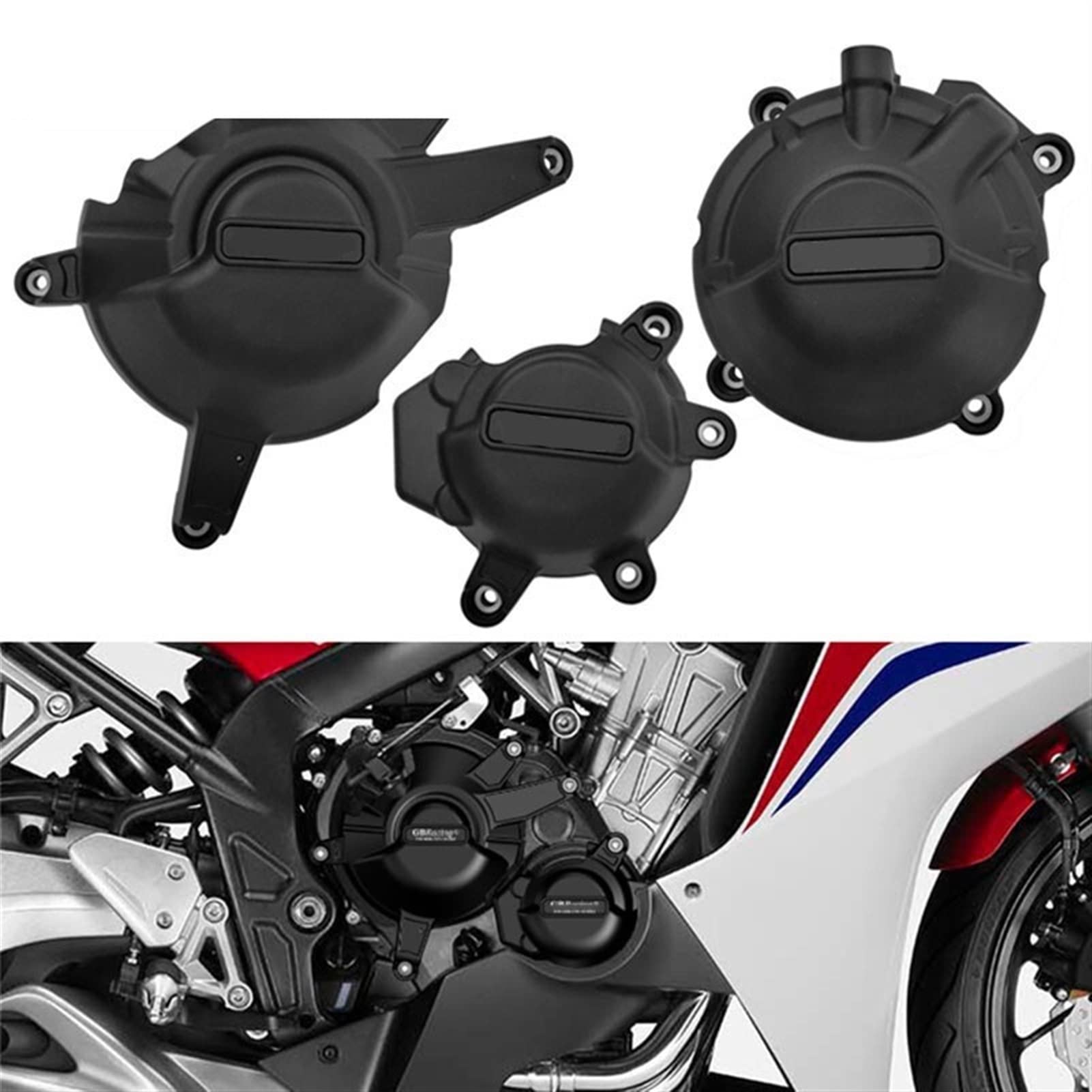 Honda CBR650R CB650R CB CBR 650R Motorcycle Engine Stator Cover Guard - Side Shield Protector for 2019-2020 Models | Durable Protection for Street & Track Riding