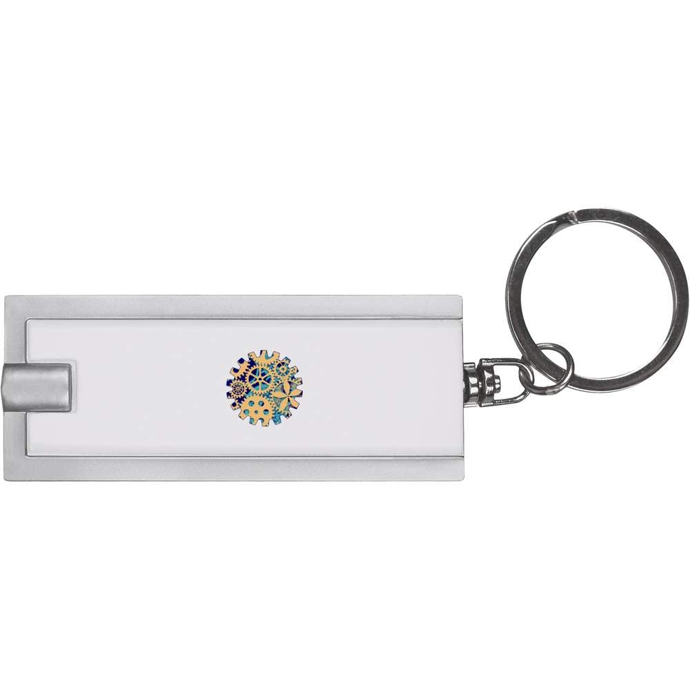 Cog Wheels Keychain LED Flashlight - Compact & Bright Portable Light for Keys, Camping, Hiking, Emergency Use (KT00028691)