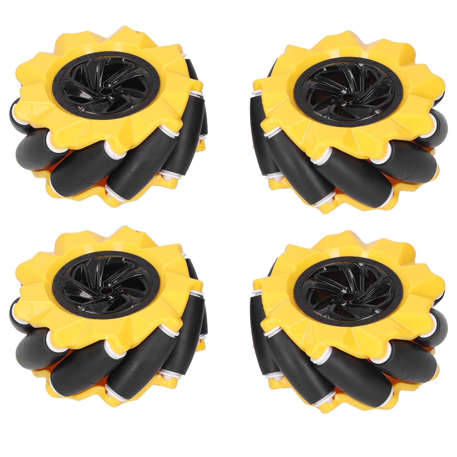 **Mecanum Wheel 80mm Omni-Directional Robot Car Parts - 2 Pair Set for DIY Smart Robots, Industrial Automation & STEM Projects**    *(Perfect for Robotics Competitions, Automated Guided Vehicles (AGVs), and Educational STEM Learning Kits)*