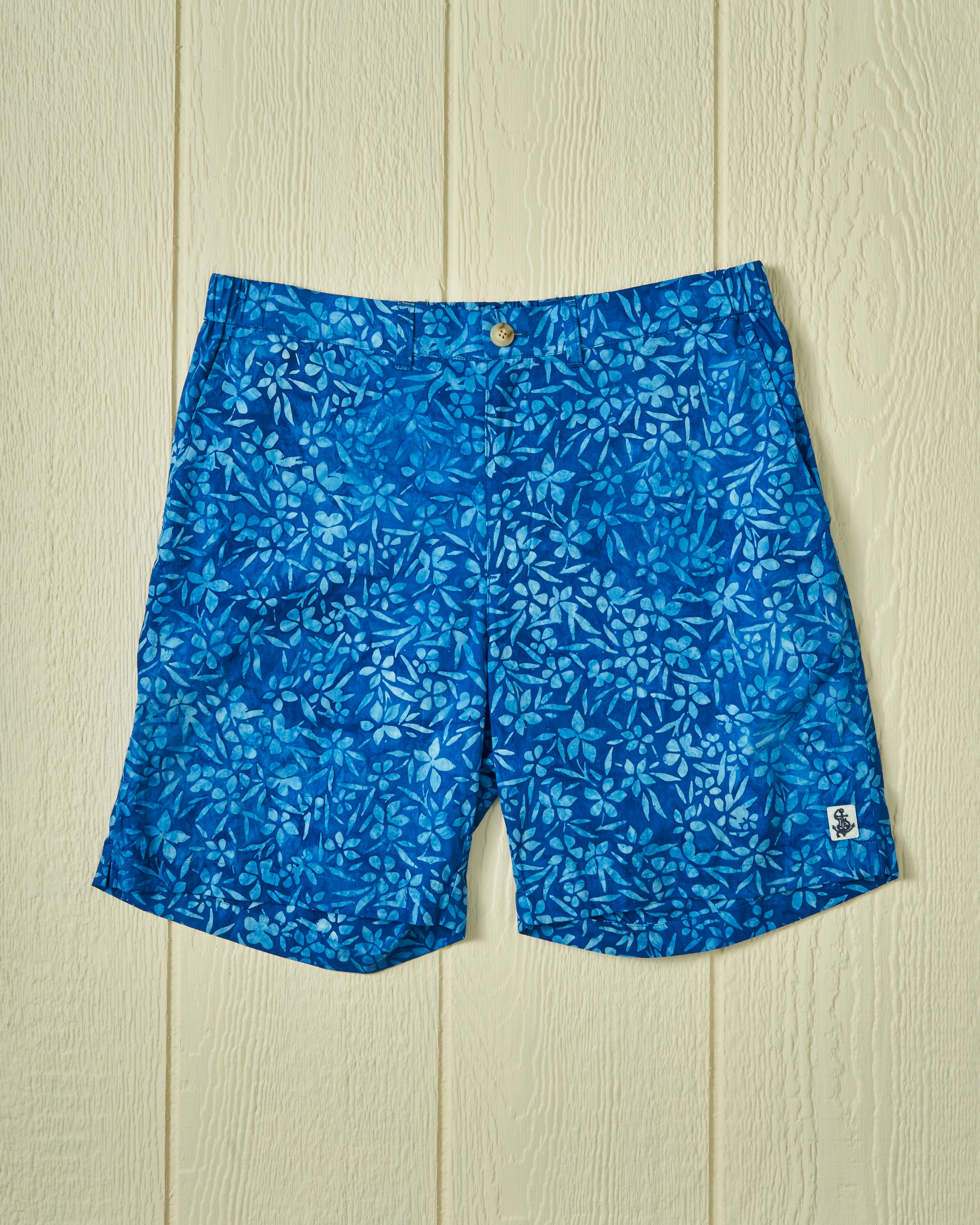 Stylish Batik Shorts in Atlantic Blue - Comfortable & Trendy Casual Wear for Summer Outings, Beach Trips, and Vacation