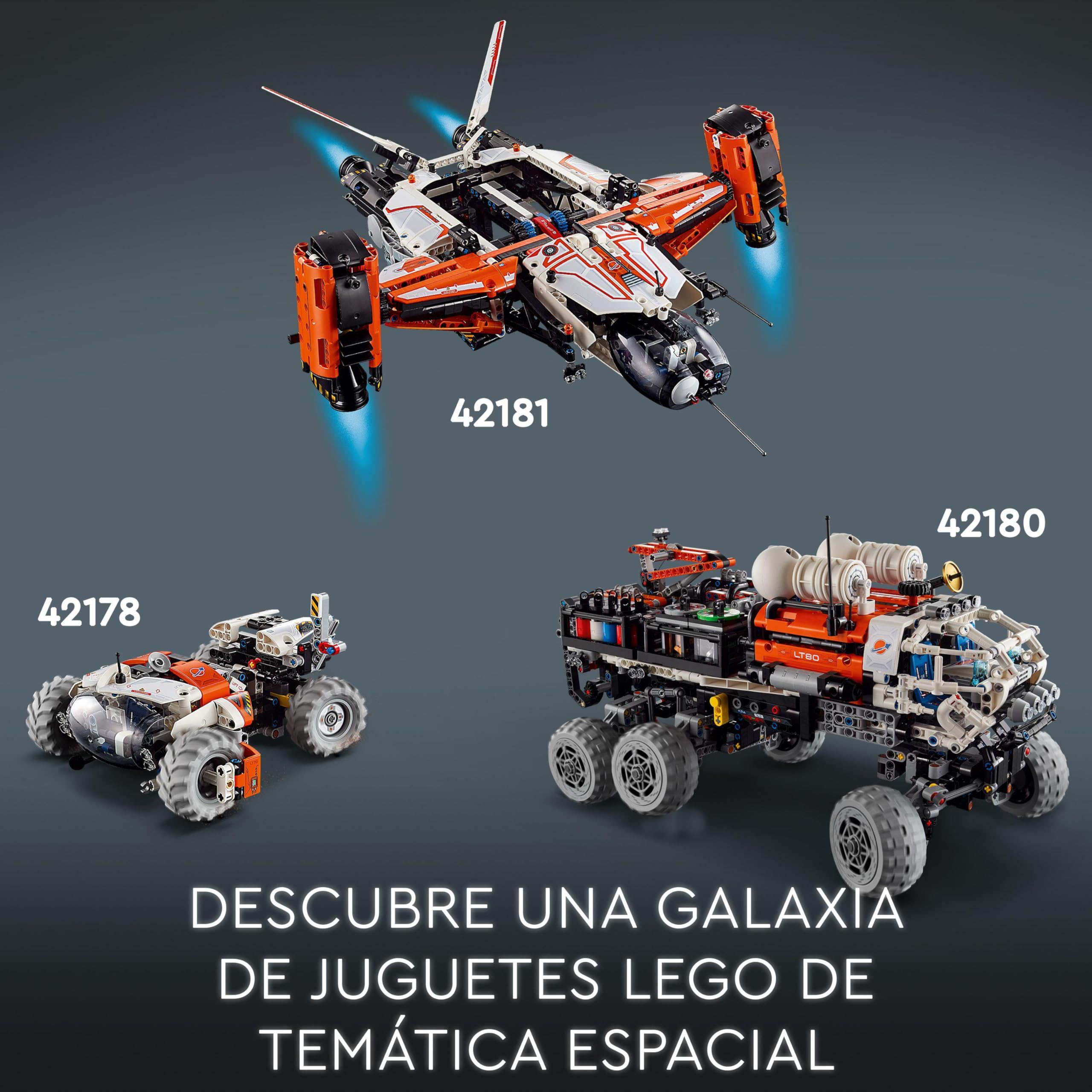 LEGO Technic Heavy Cargo Spaceship VTOL LT81 Building Toy with Mini Rover - STEM Construction Set for Kids Ages 10+ | Space Exploration Play, Birthday Gift for Boys & Girls