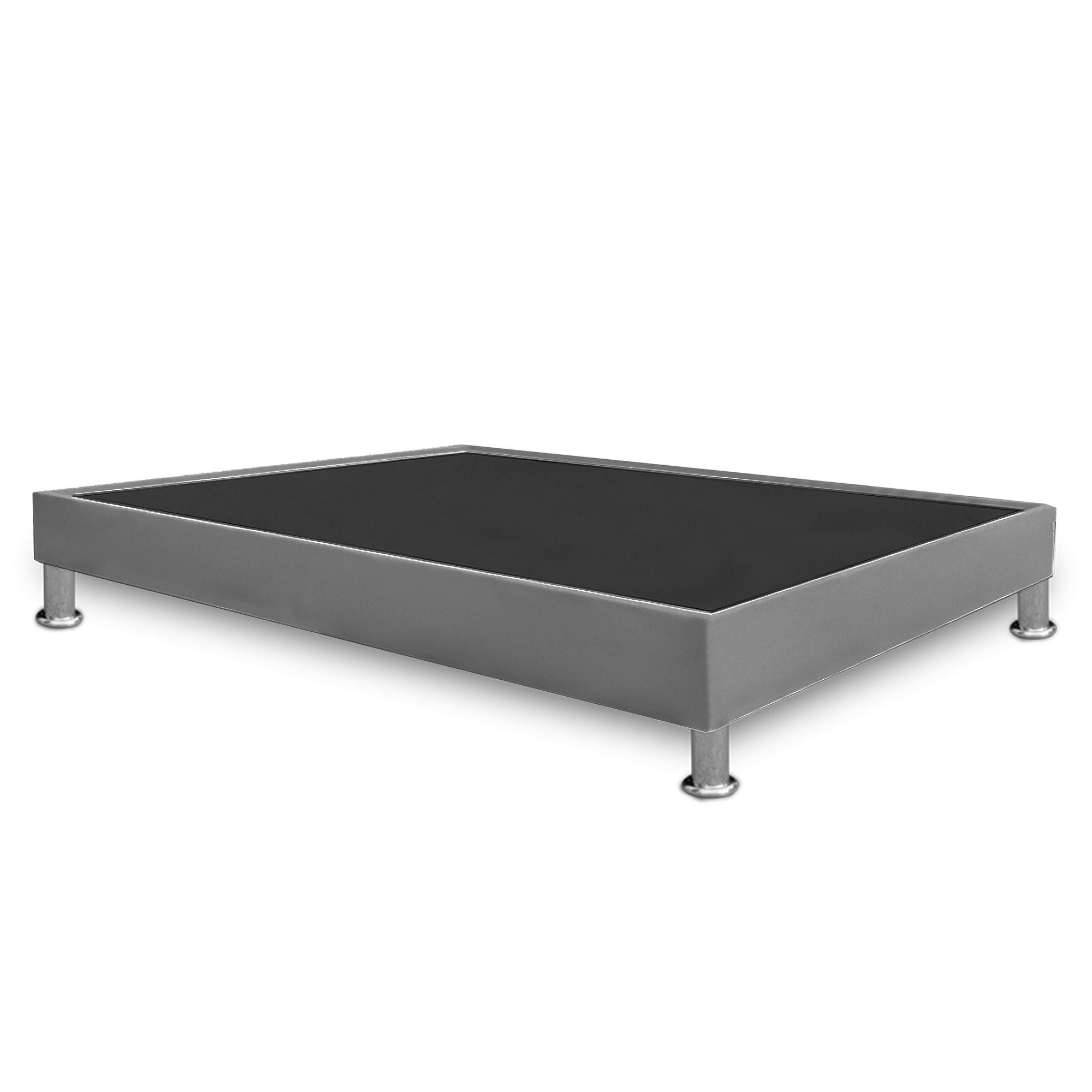 90x30cm Grey Bed Base for Single Mattress 90x190cm with Edge - Perfect for Small Bedrooms, Dorms & Guest Rooms