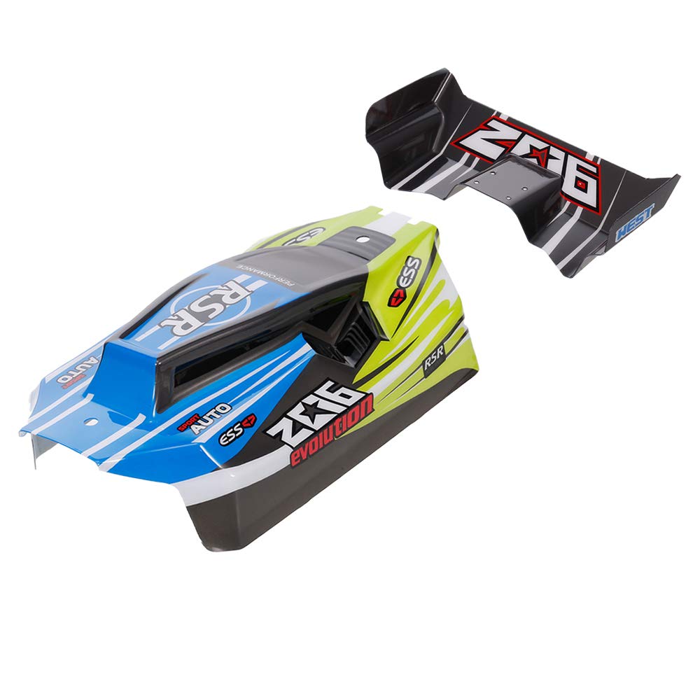 GoolRC 1/14 Scale PVC Printed RC Car Body Shell Cover Replacement for WLtoys 144001 - Green | Durable Off-Road Racing & Crawler Upgrade for Hobbyists