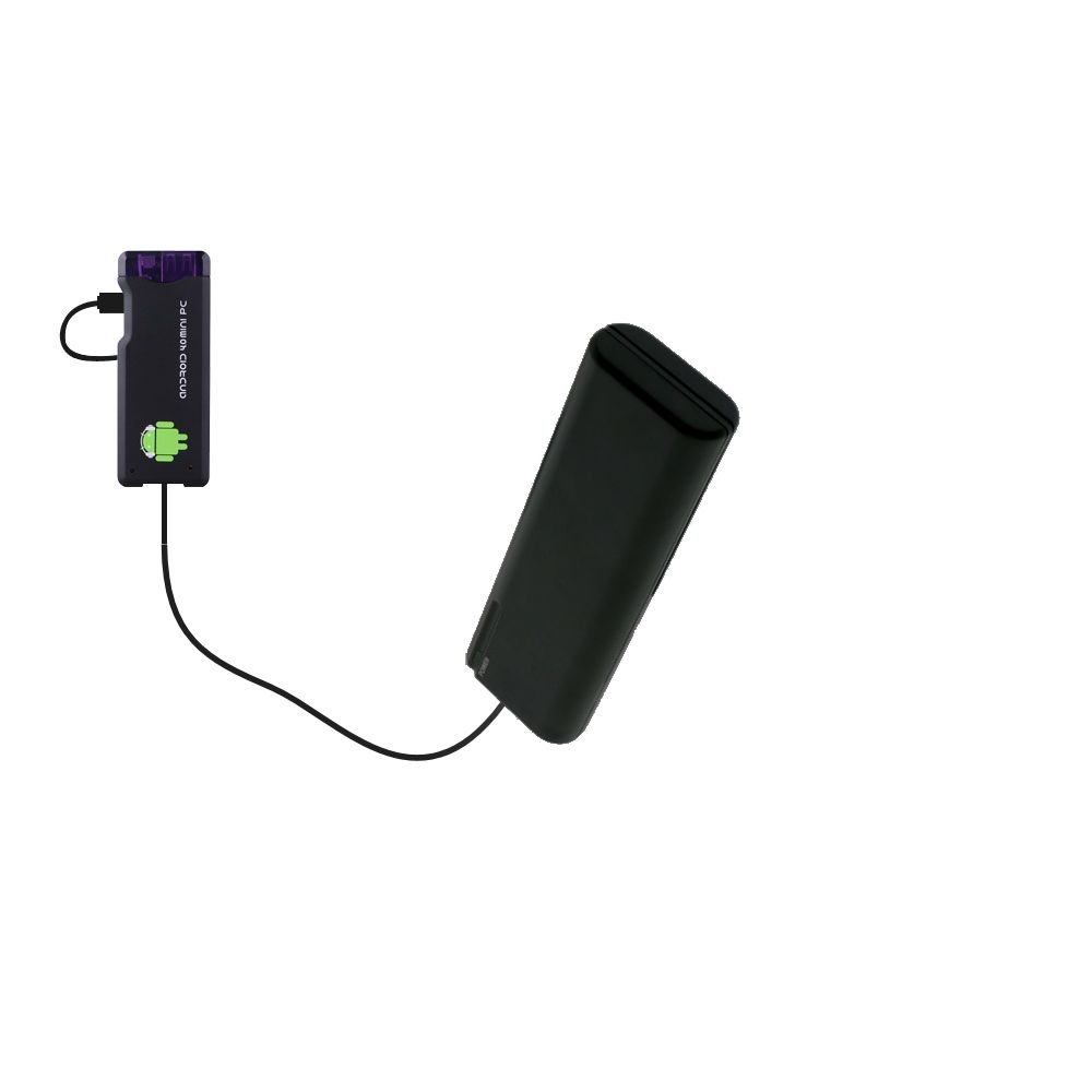 Portable AA Battery Pack for Android MK802 MK808 Mini PC - 4 AA Batteries Emergency Charger with TipExchange Technology | Power Backup for Travel, Camping & Outdoor Adventures